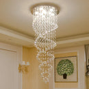 Ljojo Luxury Crystal Chandelier LED Ceiling Lamp for Hotels Villas and Bedrooms