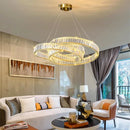 Modern Crystal Chandelier Luxury Pendant Lamp for Living Room Dining Room by Ljojo