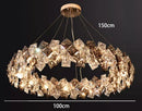 Ljojo Luxury Crystal Chandelier Pendant Light for Living Room Dining Room Ceilings