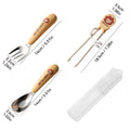 Ljojo Mini Stainless Steel Cutlery Set in Cute Plastic Box