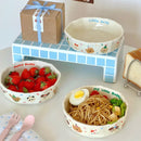 Ljojo Matte Cream Ceramic Deep Plate – Kitchen Tableware for Pasta, Salad, Breakfast
