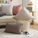 Ljojo Linen Pillow Cover in Green, Grey, White, Cream & Mustard - 12x20", 18x18", 25x25"