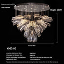 Ljojo Luxury Glass Chandelier Staircase Hotel Lobby Living Dining Room Hanging Lamps