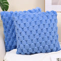 Geometric Gray Plush Pillow Covers for Couch Bed Sofa by Ljojo