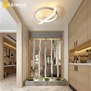 Ljojo LED Chandelier Indoor Ceiling Lamp White/Black Bedroom Living Room Lighting