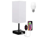 Ljojo LED Desk Lamp with USB Charge Ports, Dimmable Bedside Reading Light