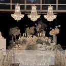 Ljojo Luxury LED Crystal Chandelier for Living Room Wedding Staircase Villa Ceiling