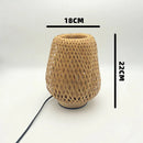 Bamboo-Woven Lamp Handmade Craft Table Lamp Bedroom Study Decor Ljojo