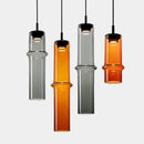 Modern Design Orange Black Glass LED Pendant Light Chandelier by Ljojo for Home Decor LED Lighting.