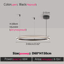 Ljojo LED Chandelier: Modern Dining Room Lighting for Bedroom, Living Room, and Study