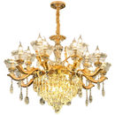 Crystal Luxurious European Style Pendant Lamp French Atmosphere Living Room Dining Light Ljojo