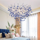 LED Pink Crystal Chandelier Water Drop Ceiling Lamp - Nordic Hot Sales - Ljojo