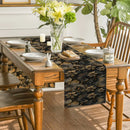 Ljojo 3D Effect Table Runner for Farmhouse Dining and Wedding Decor