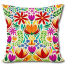 Floral Pattern Throw Pillow Covers by Ljojo for Sofa, Bedroom, Car