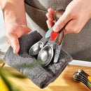 Ljojo Magnetic Stainless Steel Measuring Spoons Set of 8 Dual Sided Stackable Spoons