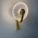 Ljojo LED Wall Lamp: Gold Black Metal Clear Glass, Bedroom Living Room Restaurant Lighting