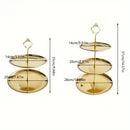 Ljojo 2/3 Layer Stainless Steel Cake Stand Fruit Tray Dessert Rack Gold Silver