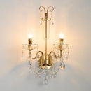American Crystal Lamp French Retro Style Pearl Chandelier for Living Room by Ljojo