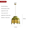 Ljojo French Medieval Style Green Fabric Tassel Pendant Lights Chandeliers for Living Room