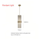 Ljojo Luxury Glass Pendant Light Chandelier for Home/Commercial Decor