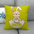 Easter Bunny Eggs Printed Pillow Covers 45x45cm - Ljojo Easter Decorations