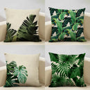 Exotic Tropical Leaf Pattern Pillow Covers by Ljojo - Perfect for Sofa, Bedroom, and Car