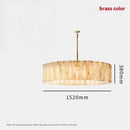 Ljojo Luxury Onyx Stone Chandelier Pendant Lights for Villa Loft Living Room House Decor