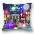 Christmas Santa LED Light Pillowcase for Home Decor, 45x45cm - Ljojo