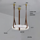 Ljojo Marble Chandelier: Trendy LED Pendant Light for Stylish Indoor Lighting