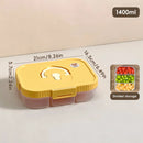 Ljojo Refrigerator Fresh-keeping Box 3/4/6 Grids Onion Garlic Pepper Storage Organizer