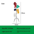Ljojo Orbital Floor Lamp - Modern Designer Art Acrylic Shade Standing Lamp for Living Room