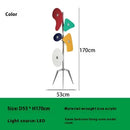 Ljojo Orbital Floor Lamp - Modern Designer Art Acrylic Shade Standing Lamp for Living Room