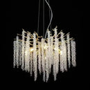 Modern Luxury Nano Electroplating K9 Crystal Tassel Chandelier - LED Living Room Decor by Ljojo