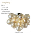 Bubble Glass LED Hanging Chandelier Lighting for Living Room Home Decor by Ljojo