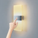 LED Touch Sensor Wall Lamp Black Modern Nordic Bedroom Living Room Sconce by Ljojo