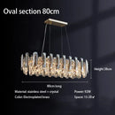 Ljojo Luxury Crystal LED Chandelier for Home Decor & Living Room