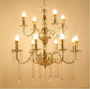 French Gold Iron Art Pendant Lantern Pavilion Wedding Props Ljojo