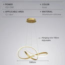 Ljojo LED Chandelier: Modern Dimmable Lighting for Home, Hotel, Living Room