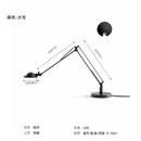 Industrial Black/Chrome LED Mechanical Rocker Arm Adjustable Desk Light for Bedroom and Study by Ljojo