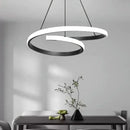 LED Pendant Light 30CM Double Ring Hanging Lamp Minimalist Design for Bedroom Living Room Dining Table by Ljojo