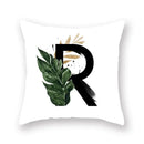 Floral Alphabet Pillow Case by Ljojo: Home & Car Decorative Cushion Cover