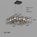 Nordic Designer Chandelier with Adjustable Lighting | Modern LED Living Room Floor Lamps by Ljojo