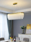 Ljojo Luxury Twisted Crystal Ceiling Chandelier for Dining Living Room