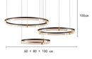 Modern Acrylic Pendant Light for Living Room - Luxurious Glossy Chandelier by Ljojo