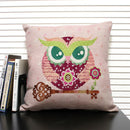 Ljojo Mermaid Linen Cushion Cover for Living Room Sofa Decoration