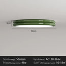 LED Ceiling Lamp Retro Red Edge Round for Bedroom Living Room Kitchen by Ljojo