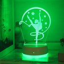 Ballet Girl 3D Night Light - USB Desk Decoration for Ballet Enthusiasts by Ljojo