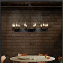 Ljojo Industrial Style Retro Chandeliers Iron Light for Bar Dining Living Room Fixtures