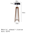 Ljojo Wabi-sabi Solid Wood LED Floor Lamp for Bedroom Home Decoration Chandelier