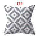 Ljojo 18" Sliver Grey Geometry Striped Pillowcase Home Decor Pillow Cover